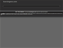 Tablet Screenshot of learningseo.com
